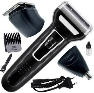 RTDDS 3in1 High Power Hair Clipper Foil Shaver Rechargeable Cordless Electric Razor Fully Waterproof Body Groomer 120 min  Runtime 3 Length Settings