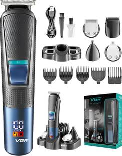 VGR V-108 Professional 10 in 1 Grooming Kit Trimmer 120 min  Runtime 7 Length Settings