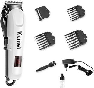 Kemei Professional Heavy Duty Barbar Stylish Design Trimmer Trimmer 120 min  Runtime 4 Length Settings