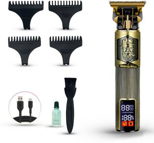 Make Ur Wish Hair Shaver/Clippers For Men Salon LCD With 3 Power Mode Display C Type Charging Trimmer 120 min  Runtime 3 Length Settings
