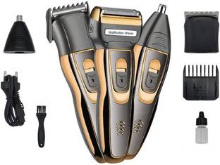 Geemy GM-595 Rechargeable 3 in 1 Personal Nose Trimmer, Shaver 3 W, 60 minutes use Trimmer 60 min  Runtime 3 Length Settings