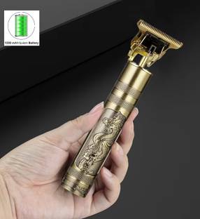 Excelanz Professional Golden Wireless Trimmer, Multiple Combs, Shaver, Beard Quality Trimmer 120 min  Runtime 4 Length Settings
