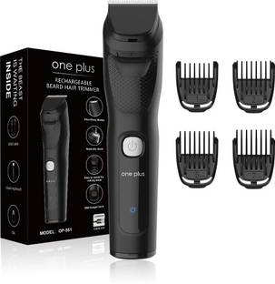 One Plus OP 551 Cordless Professional Hair Trimmer For Men waterproof Trimmer 120 min  Runtime 4 Length Settings