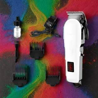 Ziddjeet A195Barber machines, Professional Hair clippers Electric Cordless LCD Hair Fully Waterproof Trimmer 300 min  Runtime 4 Length Settings