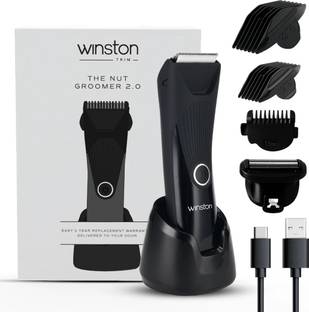 Winston Nut Groomer 2.0 Ultimate Body IPx7 waterproof design Fully Waterproof Body Groomer 120 min  Runtime 5 Length Settings