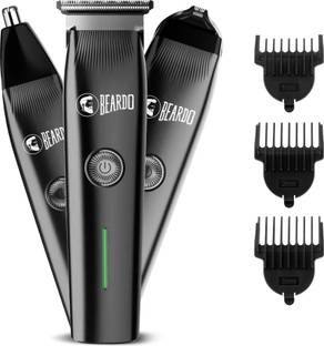 BEARDO Ape-X Prime Multipurpose | Grooming Kit For Beard, Ear & Nose Trimmer 120 min  Runtime 3 Length Settings