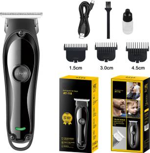 HTTCC Waterproof Chargeable Beard Moustache Trimmer Powerful Hair Clipper Razor BT Fully Waterproof Trimmer 1200 min  Runtime 4 Length Settings