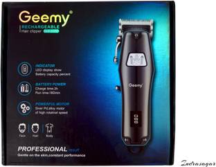 Geemy Gm-6680 Trimmer 180 min  Runtime 4 Length Settings