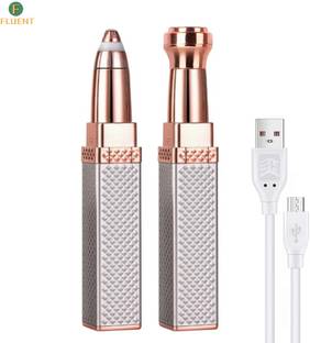 Fluent 2 In 1 Eyebrow Trimmer Machine For Women Nose Face Lips Hair Removal FL12 Trimmer 90 min  Runtime 1 Length Settings
