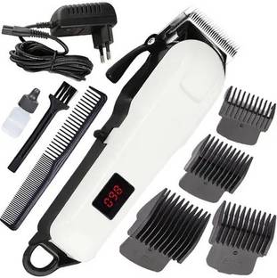 FABUNIK Men's 809A Rechargeable Professional Hair Clipper & Hair Trimmer | LCD Display Fully Waterproof Trimmer 180 min  Runtime 5 Length Settings