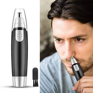LICHEE Nose Hair Trimmer Dual-edge Blades Trimmer Eyebrow Clipper, Waterproof Trimmer 180 min  Runtime 9 Length Settings