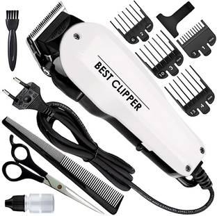 QGS Powerful E1 Adjustable Titanium Wired High Quality Hair Clipper Beard Moustache Trimmer 0 min  Runtime 8 Length Settings