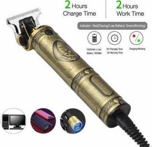 MUSLEK Professional T99 Maxtop Golden trimmer ,clipper shaver ,Beard Hair Trimmer M33 Trimmer 90 min  Runtime 3 Length Settings