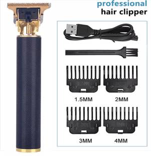 NH WORLD Professional Rechargeable Cordless Hair Clippers Trimmer with 4 Guide Comb-BLACK Fully Waterproof Trimmer 45 min  Runtime 4 Length Settings