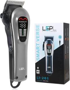 LEPL L1-201 Smart Professional Hair Clipper with Led Display, Taper lever, Hair Trimmer 180 min  Runtime 6 Length Settings