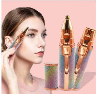 Votvy A49 Portable 2 In 1 Flawless Eyebrow Remover and Pain less Hair Remover Fully Waterproof Trimmer 60 min  Runtime 2 Length Settings