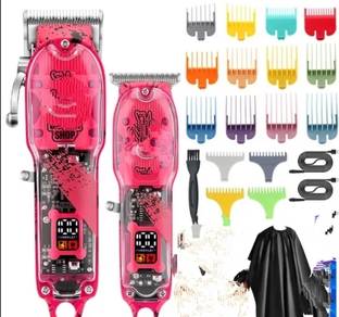 RRT Professional hair clipper and bith skill beard led display rechargeable f Trimmer 180 min  Runtime 12 Length Settings