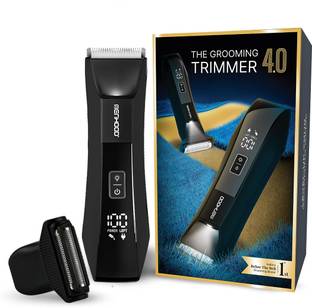 MENHOOD Grooming Trimmer 4.0 Groin & Body Hair Trimmer Dual Head with Foil Blade for Men Fully Waterproof Trimmer 150 min  Runtime 3 Length Settings