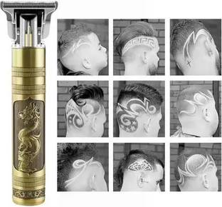 Dragon Trimmer For Men & Women Clippers Haircut Grooming Kit (GOLD) shaving machin Trimmer 90 min  Runtime 4 Length Settings
