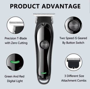 HTTCC Waterproof Chargeable Beard Moustache Trimmer Powerful Hair Clipper Razor BT Fully Waterproof Trimmer 1200 min  Runtime 4 Length Settings
