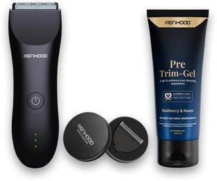 MENHOOD Maintenance Package 1.0 - Grooming Trimmer, Replacement Safe Ceramic Blade Body Groomer 150 min  Runtime 4 Length Settings