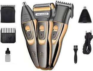 Vaishvi GM 595 Geemy wireless 3-in-1 Beard Nose & Ear trimmer shaving zero machine Trimmer 180 min  Runtime 1 Length Settings