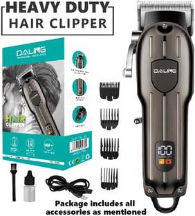 DALING Rechargable Trimmer 120 min  Runtime 2 Length Settings