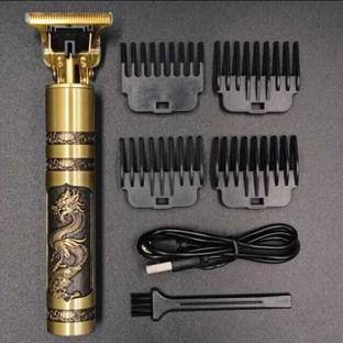 HAMOFY Professional Golden t99 Trimmer Haircut Grooming Kit Metal Body Rechargeable 39 Trimmer 45 min  Runtime 1 Length Settings