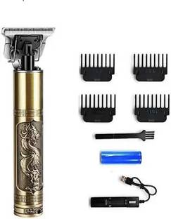 WAIKIL Professional Golden t99 Trimmer Haircut Grooming Kit Metal Body Rechargeable 42 Trimmer 10 min  Runtime 4 Length Settings