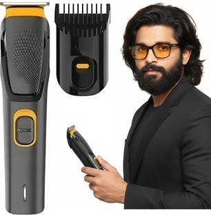 RACCOON AT-509 Cordless Professional Hair Trimmer Titanium coated blade Waterproof S01 Trimmer 90 min  Runtime 5 Length Settings