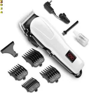 3BAAN A676 (PROFESSIONAL HAIR TRIMMER) 2000 mAh Battery with LCD Battery Display Trimmer 300 min  Runtime 4 Length Settings