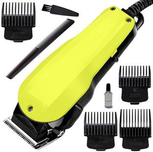 SDGM Professional Corded Waterproof Beard Mustache Trimmer Powerful 9W Hair Clipper Salon approved Electric Razor Grooming Kit (6 Month Warranty) 5488 Fully Waterproof Grooming Kit 0 min  Runtime 4 Length Settings