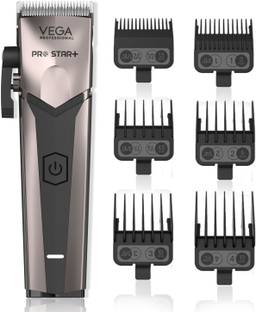 Vega Professional Pro Star+ Hair Clipper with 7000 RPM Trimmer 180 min  Runtime 2 Length Settings