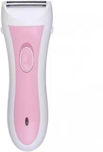 Dazzel Flex Women's Rechargeable Double Shaver for Under Arms,Legs Fully Waterproof Trimmer 45 min  Runtime 1 Length Settings