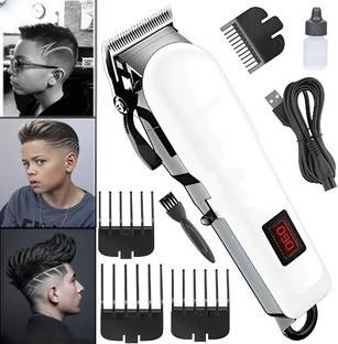 RACCOON 809A Trimmer men 4 Combs for Hairs, Beard And Moustaches - Cordless Hair Trimmer Fully Waterproof Trimmer 180 min  Runtime 5 Length Settings