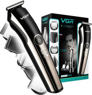 VGR V-107 Professional 11in1 Grooming Kit Fully Waterproof Trimmer 150 min  Runtime 30 Length Settings