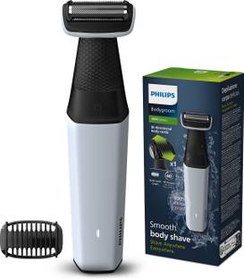PHILIPS BG3007/01, Body Groomer, Sensitive Skin, Patented Pearl Tips Trimmer 40 min  Runtime 1 Length Settings