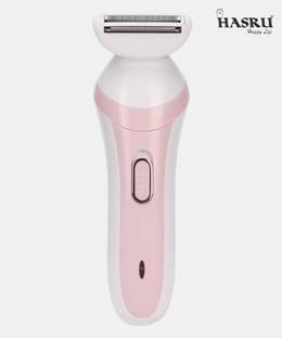 HASRU HS-8052 Private Lady Part Bikini Shaver Trimmer for Women Underarm,Leg,Face Body Groomer 60 min  Runtime 1 Length Settings