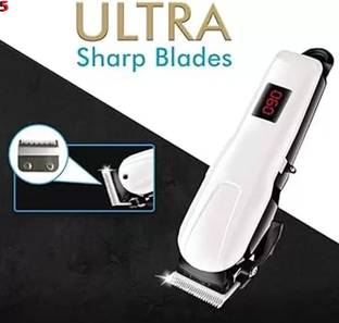 Sagaft A136 (PROFESSIONAL HAIR TRIMMER) 2000 mAh Battery with LCD Battery Display Trimmer 300 min  Runtime 4 Length Settings