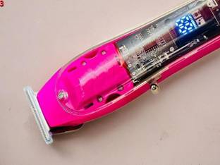 Khatusha X446 M853Transparent Rechargeable Hair Trimmer For Men and Boys With LCD Display Fully Waterproof Trimmer 120 min  Runtime 3 Length Settings