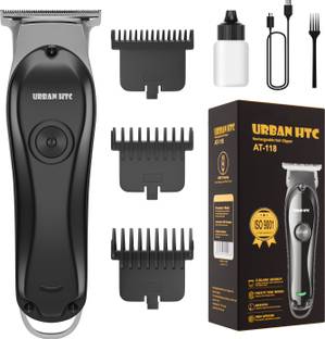 UrbanHTC AT 118 Cordless Portable Smart Size Trimmer Waterproof Stainless Steel Blade Trimmer 45 min  Runtime 5 Length Settings