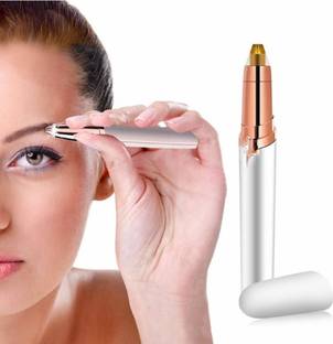 LICHEE Portable Mini Electric Eyebrow, Face, Nose, Ear Hair Remover Trimmer For Women Trimmer 130 min  Runtime 0 Length Settings