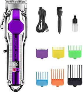 KMDSE Rechargeable new trimmer for men best body Fully Waterproof Trimmer 200 min  Runtime 6 Length Settings