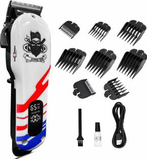 Pick Ur Needs Professional Barber Tool / Hair Cutting Machine / Clipper For Men LED Indicator Trimmer 180 min  Runtime 8 Length Settings