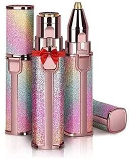 KIDDILY Portable eyebrow trimmer for women, epilator for women, facial hair remover for women,Face, Lips, Nose Hair Removal Electric Trimmer with Light Trimmer 70 min  Runtime 1 Length Settings