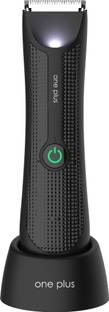 One Plus Pubic Hair Trimmer Waterproof Cordless No Nick Ball Shaver Trimmer 120 min  Runtime 4 Length Settings