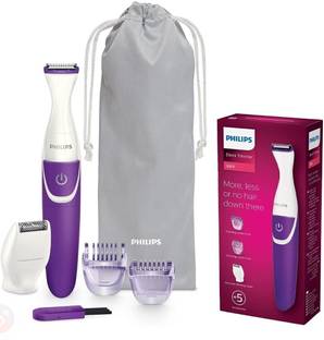 PHILIPS bikini trimmer BRT383/15 Trimmer 45 min  Runtime 3 Length Settings