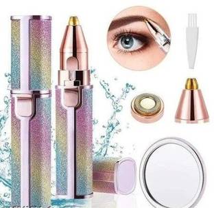 TechElectro Women-2 in 1 Electric Eyebrow Trimmer Makeup Painless Eye Brow Epilator-X68 Trimmer 45 min  Runtime 1 Length Settings