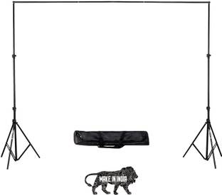 Hiffin HF Backdrop Stand, 9x10ft Photo Video Studio Muslin Background Stand Backdrop Support System Kit with Mini Ball Head, Photography Studio Tripod Kit
