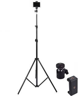 SURYAKUSH 2.1m professional tripod with clip in low price Monopod Kit, Tripod Kit, Tripod Ball Head